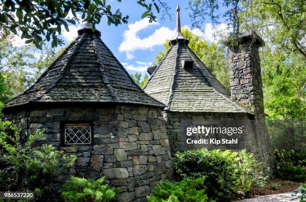 hagrid's cottage - kip imagens e fotografias de stock