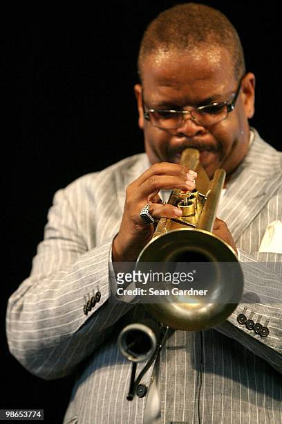 Terence Blanchard performs during the 2010 New Orleans Jazz & Heritage Festival Presented By Shell at the Fair Grounds Race Course on April 24, 2010...