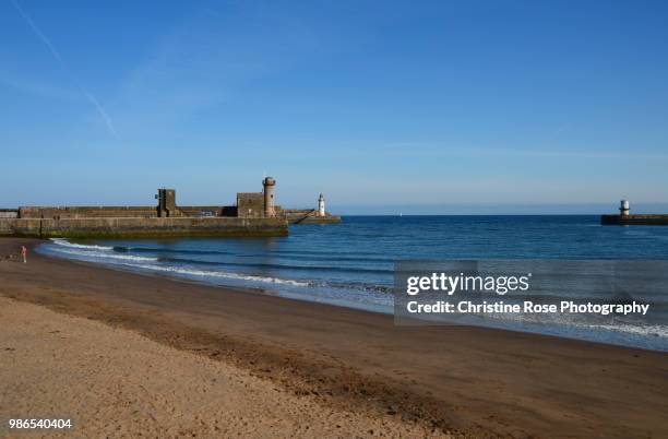 golden sands - copeland england stock pictures, royalty-free photos & images