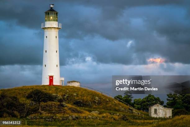 cape egmont lighthouse - cape egmont lighthouse stock pictures, royalty-free photos & images