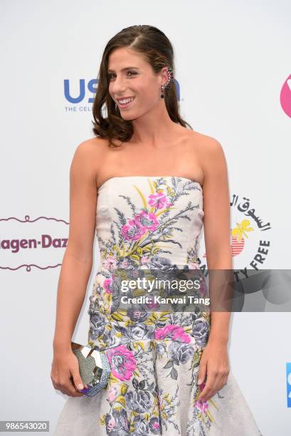 Johanna Konta attends the WTA's 'Tennis On The Thames' evening reception at Bernie Spain Gardens South Bank on June 28, 2018 in London, England.