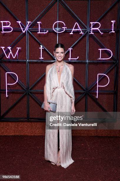 Maria Helena Bordon attends BVLGARI Dinner & Party at Stadio dei Marmi on June 28, 2018 in Rome, Italy.