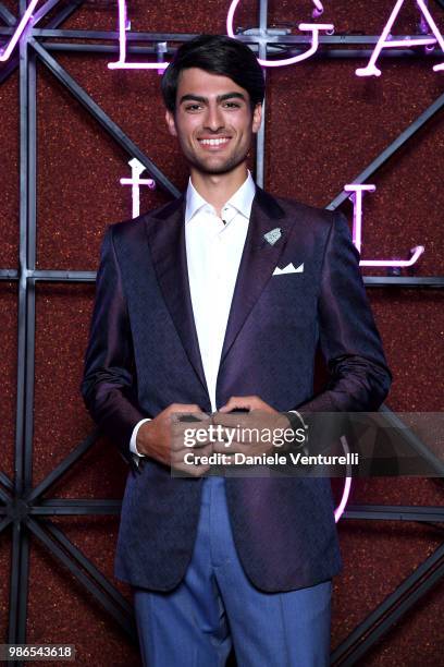 Matteo Bocelli attends BVLGARI Dinner & Party at Stadio dei Marmi on June 28, 2018 in Rome, Italy.