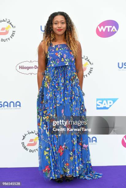 Naomi Osaka attends the WTA's 'Tennis On The Thames' evening reception at Bernie Spain Gardens South Bank on June 28, 2018 in London, England.