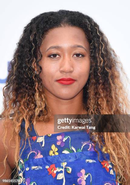 Naomi Osaka attends the WTA's 'Tennis On The Thames' evening reception at Bernie Spain Gardens South Bank on June 28, 2018 in London, England.