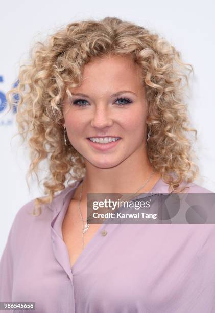 Katerina Siniakova attends the WTA's 'Tennis On The Thames' evening reception at Bernie Spain Gardens South Bank on June 28, 2018 in London, England.