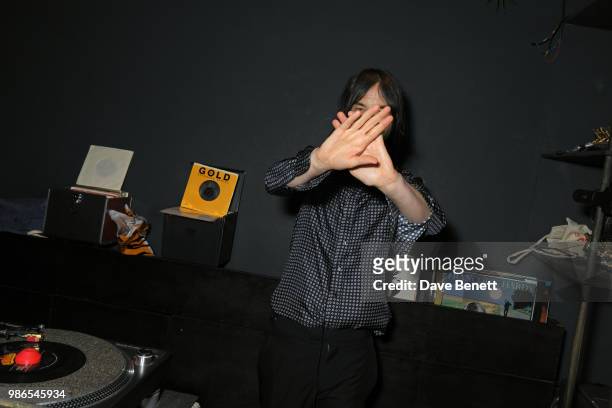 Bobby Gillespie DJs at London dinner to celebrate the Persol SS/18 Good Point, Well Made Live Series hosted by Jefferson Hack and Brandon Flynn at...