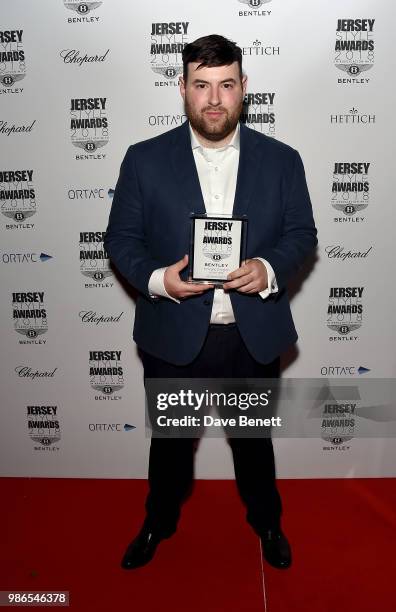 Fashion designer Richard Quinn attends the 2nd annual Jersey Style Awards in association with Bentley Motors, Chopard and Ortac Aviation to celebrate...