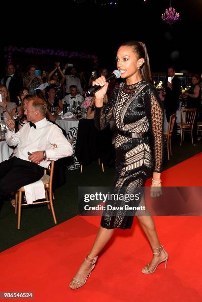 Alesha Dixon performs at the 2nd annual Jersey Style Awards in association with Bentley Motors, Chopard and Ortac Aviation to celebrate the best of...