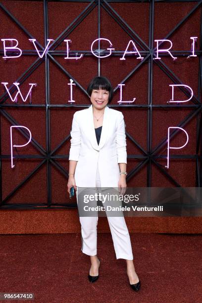 Angelica Cheung attends BVLGARI Dinner & Party at Stadio dei Marmi on June 28, 2018 in Rome, Italy.