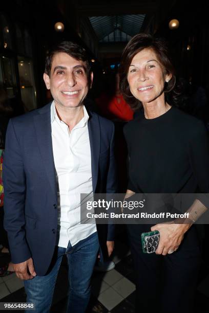 Jacques Demi and Sylvie Rousseau attend the Tan Giudicelli - Exhibition of drawings and accessories preview at Galerie Pierre Passebon on June 28,...