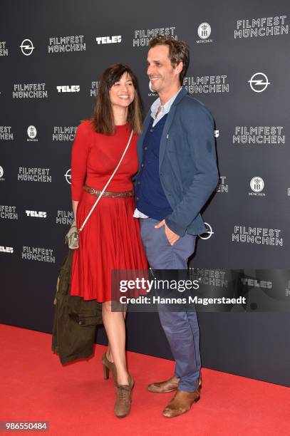 Max von Thun and guest during the opening night of the Munich Film Festival 2018 at Mathaeser Filmpalast on June 28, 2018 in Munich, Germany.