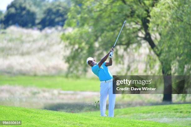 Of India during the HNA French Open on June 28, 2018 in Saint-Quentin-en-Yvelines, France.