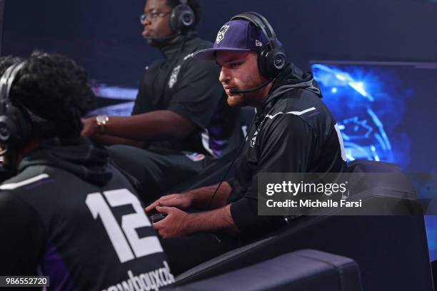 Safiya4ya of Kings Guard Gaming during the game against Bucks Gaming on June 22, 2018 at the NBA 2K League Studio Powered by Intel in Long Island...