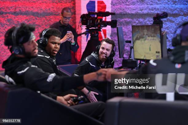Mootyy of Kings Guard Gaming during the game against Bucks Gaming on June 22, 2018 at the NBA 2K League Studio Powered by Intel in Long Island City,...