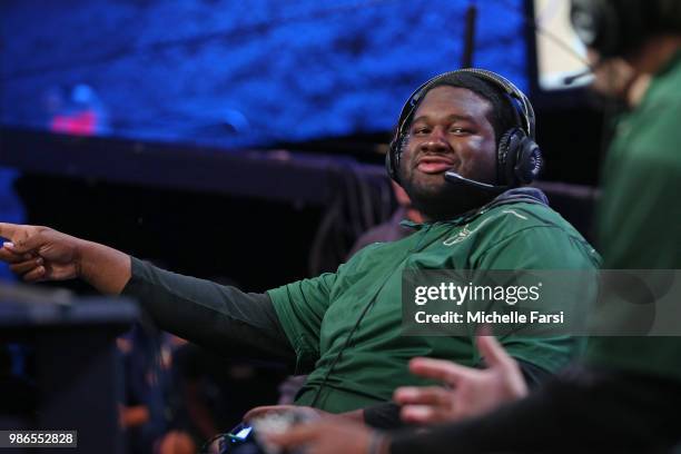 BigMeek of Bucks Gaming during the game against Kings Guard Gaming on June 22, 2018 at the NBA 2K League Studio Powered by Intel in Long Island City,...