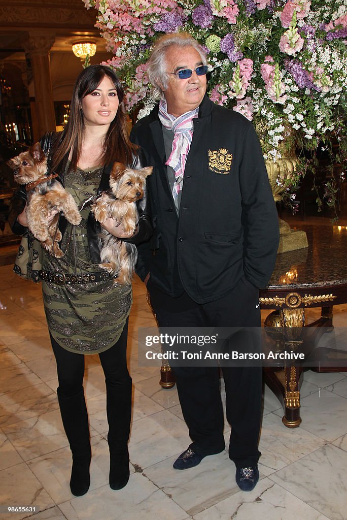 Flavio Briatore and Elisabetta Gregoraci Sightings in Monaco
