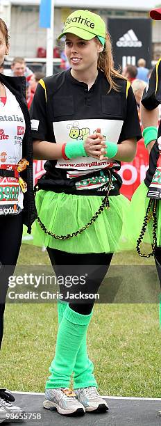 Princess Beatrice takes part in the Virgin London Marathon on April 25, 2010 in London, England. Princess Beatrice is competing as part of a 34...