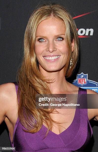 Actress Rebecca Mader attends the NFL and Verizon 2010 NFL Draft Eve celebration at Abe & Arthur's on April 21, 2010 in New York City.