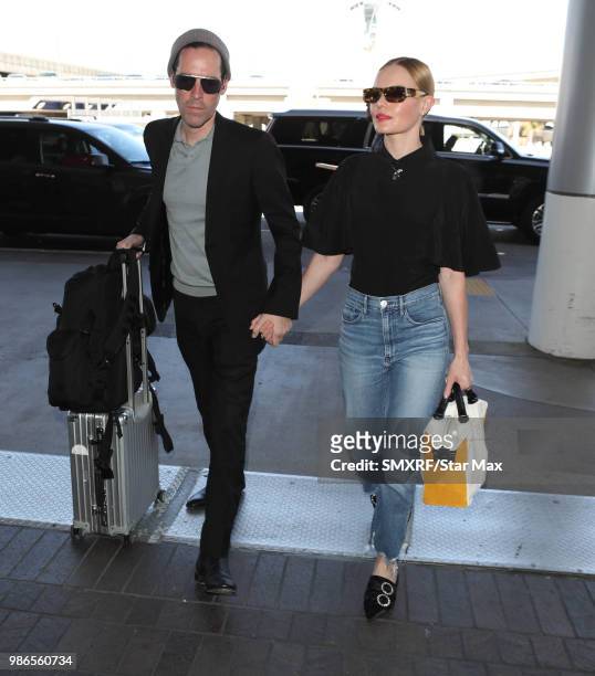 Kate Bosworth and Michael Polish are seen on June 28, 2018 in Los Angeles, CA.