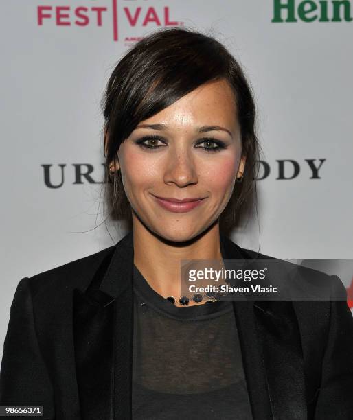 Actress Rashida Jones attends the 'Monogamy' after party during the 2010 Tribeca Film Festival at Beba on April 24, 2010 in New York City.