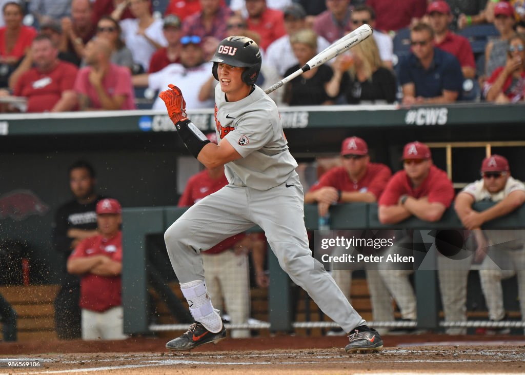 College World Series - Arkansas v Oregon State - Game Three