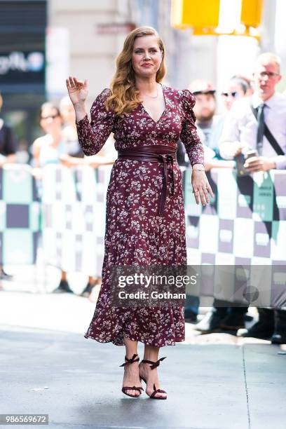 Amy Adams is seen in NoHo on June 28, 2018 in New York City.