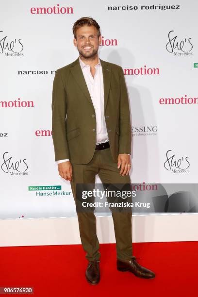 Moritz Fuerste attends the Emotion Award at Curiohaus on June 28, 2018 in Hamburg, Germany.
