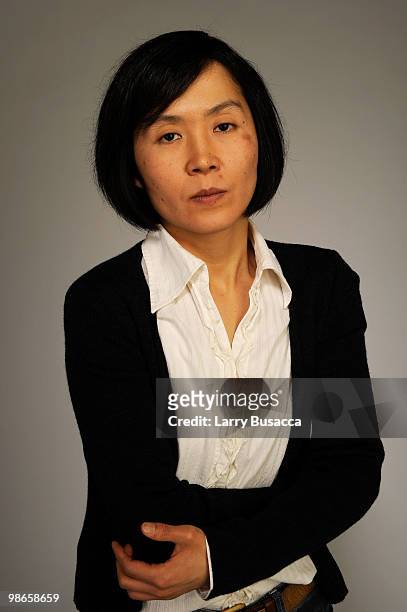 Director Park Chan-ok from the film "Paju" attends the Tribeca Film Festival 2010 portrait studio at the FilmMaker Industry Press Center on April 25,...