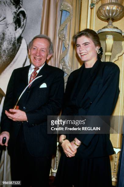 Peter Taylor et Mariel Hemingway lors d'une remise de prix au Ritz à Paris le 6 avril 1987, France.