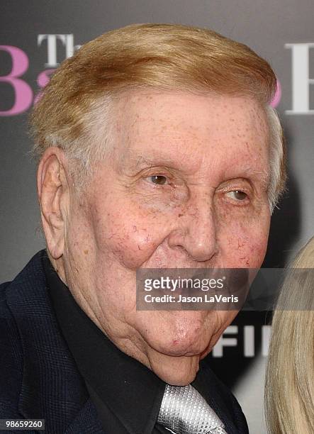 Sumner Redstone attends the premiere of "The Back-Up Plan" at Regency Village Theatre on April 21, 2010 in Westwood, California.