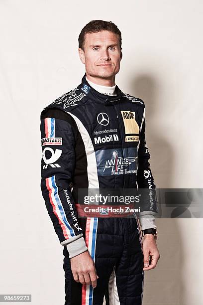 David Coulthard of Great Britain and Mücke Motorsport AMG Mercedes is seen during qualifying for the DTM 2010 German Touring Car Championship race on...