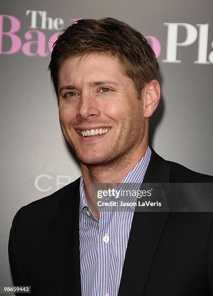 Actor Jensen Ackles attends the premiere of "The Back-Up Plan" at Regency Village Theatre on April 21, 2010 in Westwood, California.
