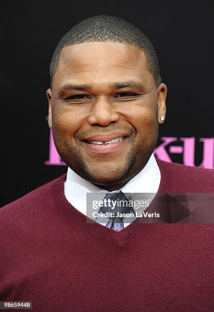 Actor Anthony Anderson attends the premiere of "The Back-Up Plan" at Regency Village Theatre on April 21, 2010 in Westwood, California.