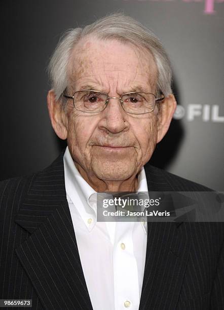 Actor Tom Bosley attends the premiere of "The Back-Up Plan" at Regency Village Theatre on April 21, 2010 in Westwood, California.