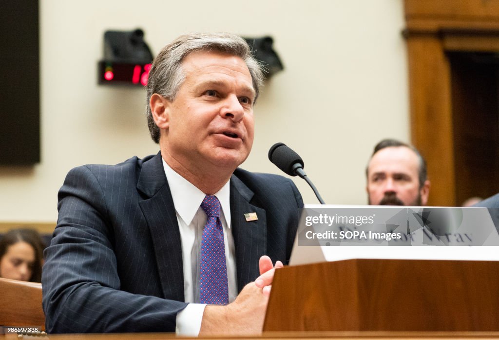 Christopher A. Wray, Director of the Federal Bureau of...