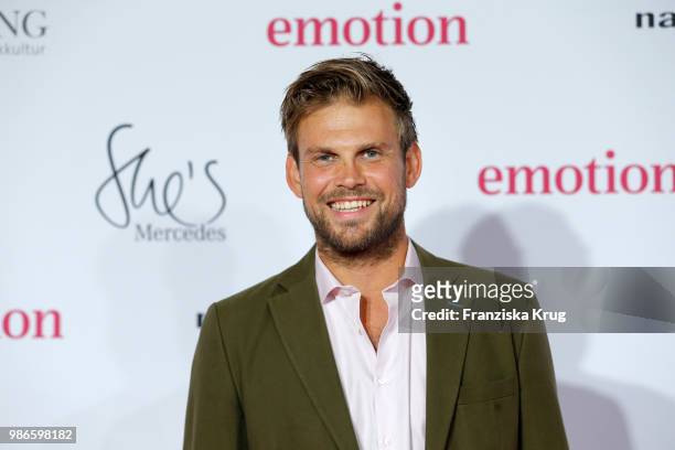 Moritz Fuerste attends the Emotion Award at Curiohaus on June 28, 2018 in Hamburg, Germany.