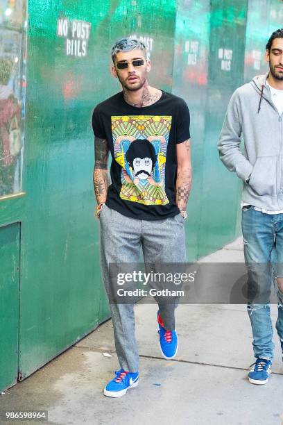 Zayn Malik is seen in NoHo on June 28, 2018 in New York City.