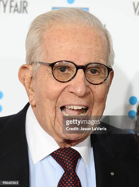 Actor Walter Mirisch attends the 2010 TCM Classic Film Festival opening night gala and premiere of "A Star is Born" at Grauman's Chinese Theatre on...