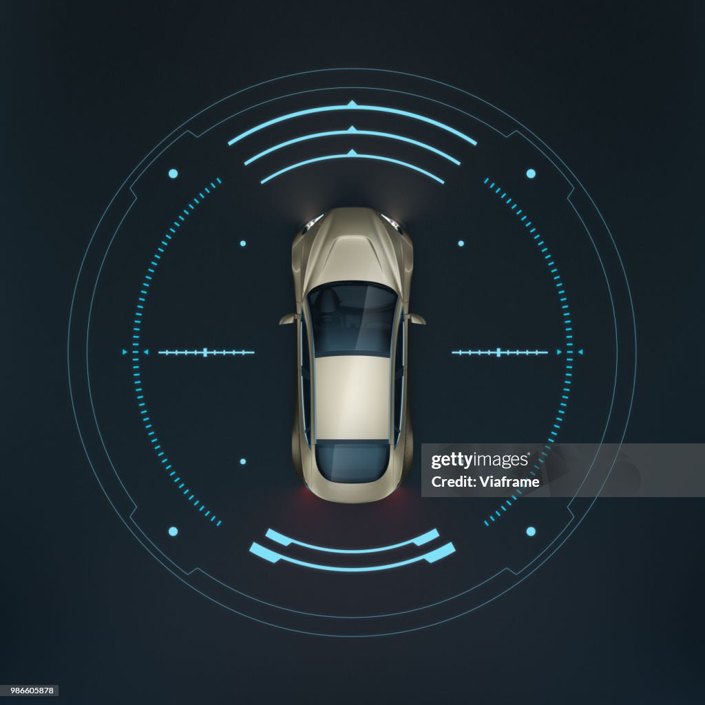 Smart car rs topview - illustration