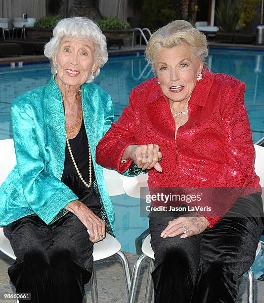 Actresses Betty Garrett and Esther Williams attend TCM's screening of "Neptune's Daughter" at The Roosevelt Hotel on April 22, 2010 in Hollywood,...