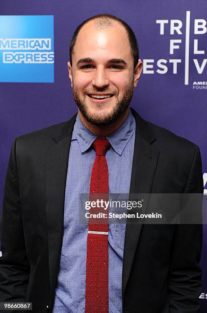 Producer Jordan Horowitz attends the premiere of "Meet Monica Velour" during the 2010 Tribeca Film Festival at the School of Visual Arts Theater on...