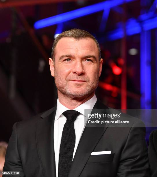 February 2018, Berlin: Berlinale, Opening, 'Isle of Dogs': Actor Liev Schreiber Photo: Jens Kalaene/dpa