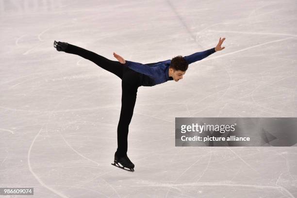 Australia's Brendan Kerry competes in the men's single skating short program on the day seven of the 2018 Winter Olympics in the Gangneung Ice Arena...