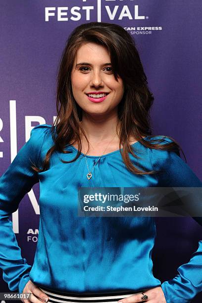 Actress Elizabeth Wright Shapiro attends the premiere of "Meet Monica Velour" during the 2010 Tribeca Film Festival at the School of Visual Arts...