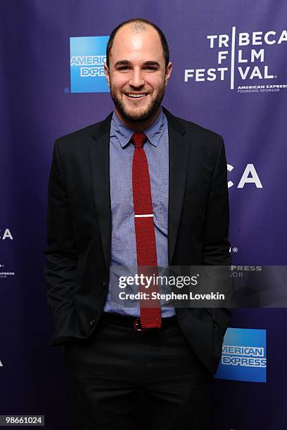 Producer Jordan Horowitz attends the premiere of "Meet Monica Velour" during the 2010 Tribeca Film Festival at the School of Visual Arts Theater on...