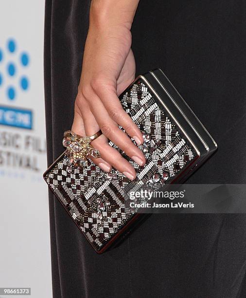 Maria Menounos attends the 2010 TCM Classic Film Festival opening night gala and premiere of "A Star is Born" at Grauman's Chinese Theatre on April...