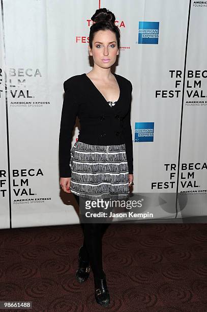 Actress Zoe Lister-Jones attends the premiere of "William Vincent" during the 2010 Tribeca Film Festival at Clearview Chelsea Cinemas on April 25,...