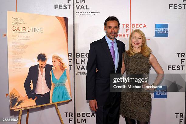 Actor Alexander Siddig and actress Patricia Clarkson attend the premiere of "Cairo Time" during the 2010 Tribeca Film Festival at the Tribeca...