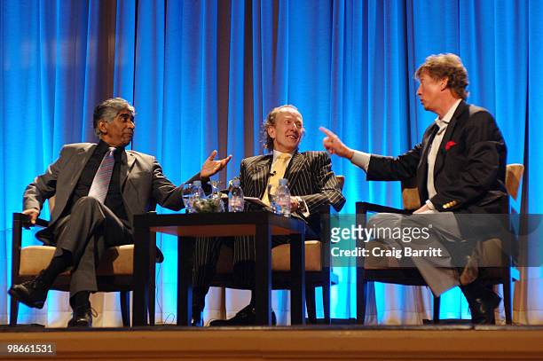 Ashok Amritraj, Neil Stiles and Nigel Lythgoe at the Britweek: Variety Film And TV Summit at The Beverly Hilton hotel on April 23, 2010 in Beverly...